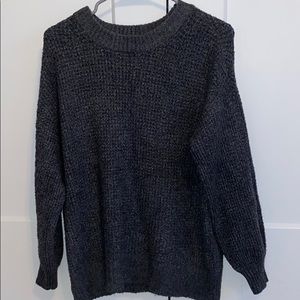 dark grey sweater